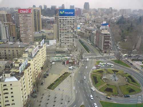 Vista dal piano 20, Edificio Telefónica Cile